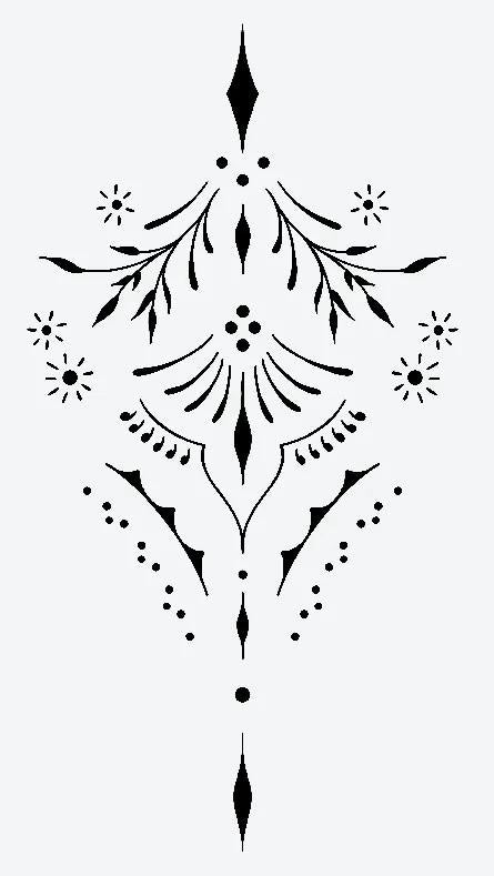 Custom Flash #009 | Sternum Series (5x5" and up)