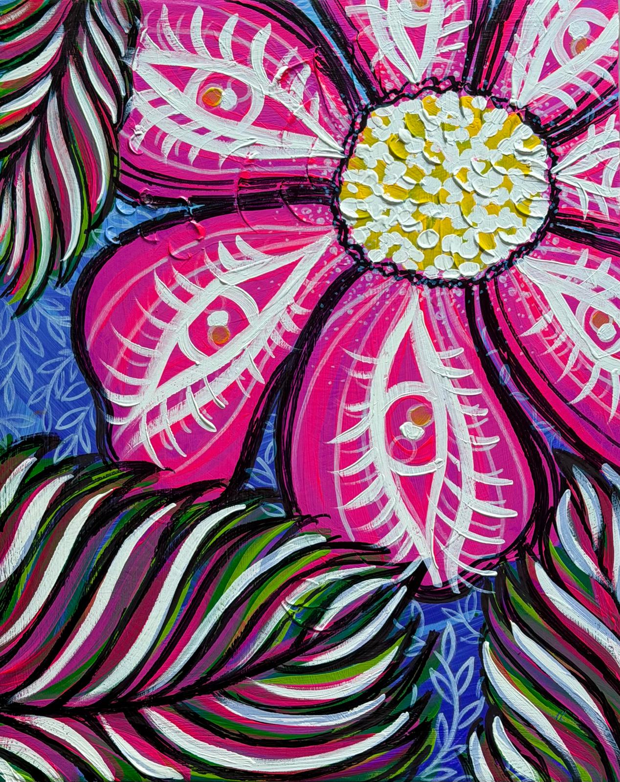 Electric Botanica // "The Seeing Bloom" (16" x 12")
