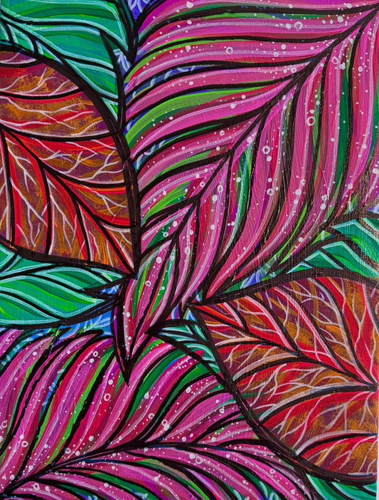 Electric Botanica // "Canopy Pulse" (16" x 12")